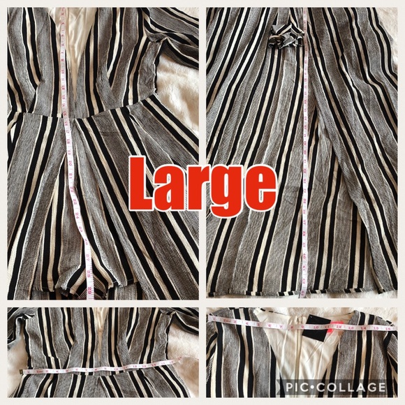 HOST PICK ❤️❤️ NWT-Black & Ivory Romper Maxi - Picture 7 of 7